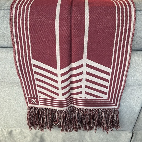 Louis Vuitton Reversible Wool & Silk Muffler Scarf in box - Picture 9 of 14